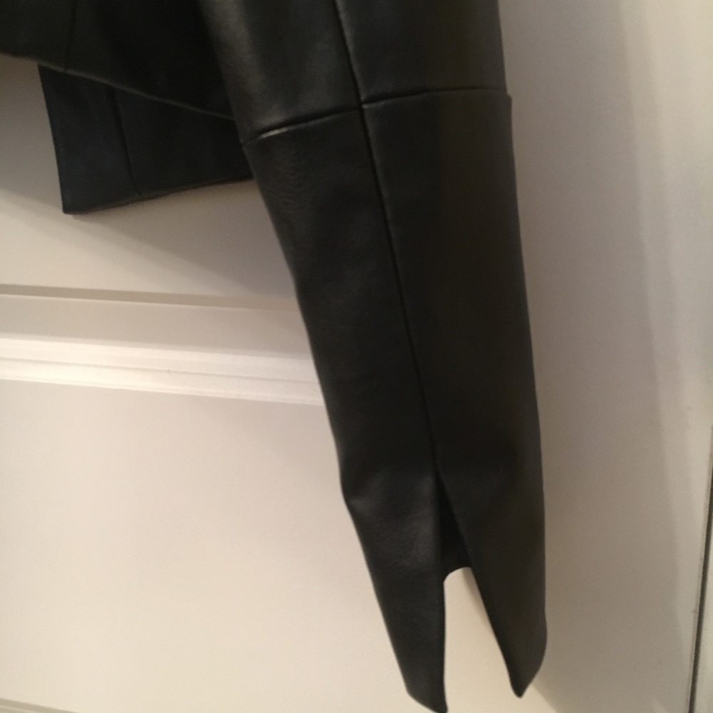 Calvin Klein faux leather jacket.